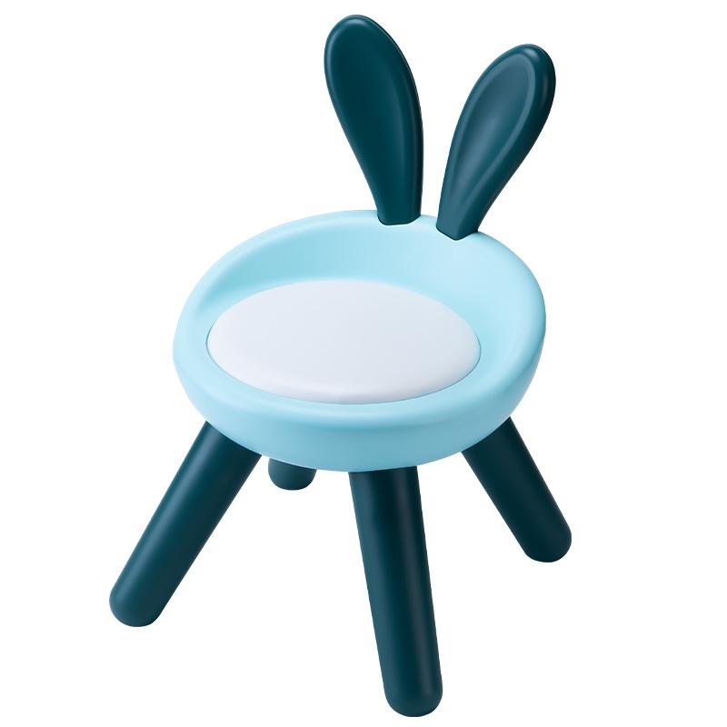 Children's Cute Squeaky Stool with Backrest - Ideal for Dining, Play, and Kindergarten
