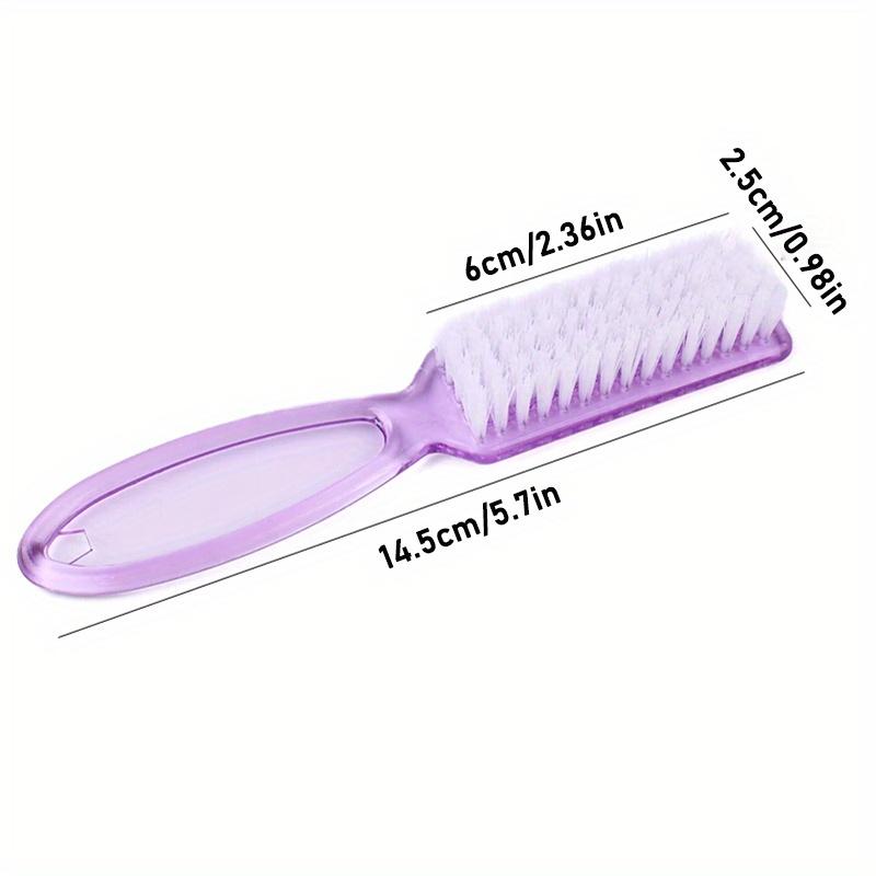 3pcs Nail Brush Cleaning Remove Dust Powder Plastic Cleaner for Acrylic UV Gel Nails Art Manicure Nail Care Accessories