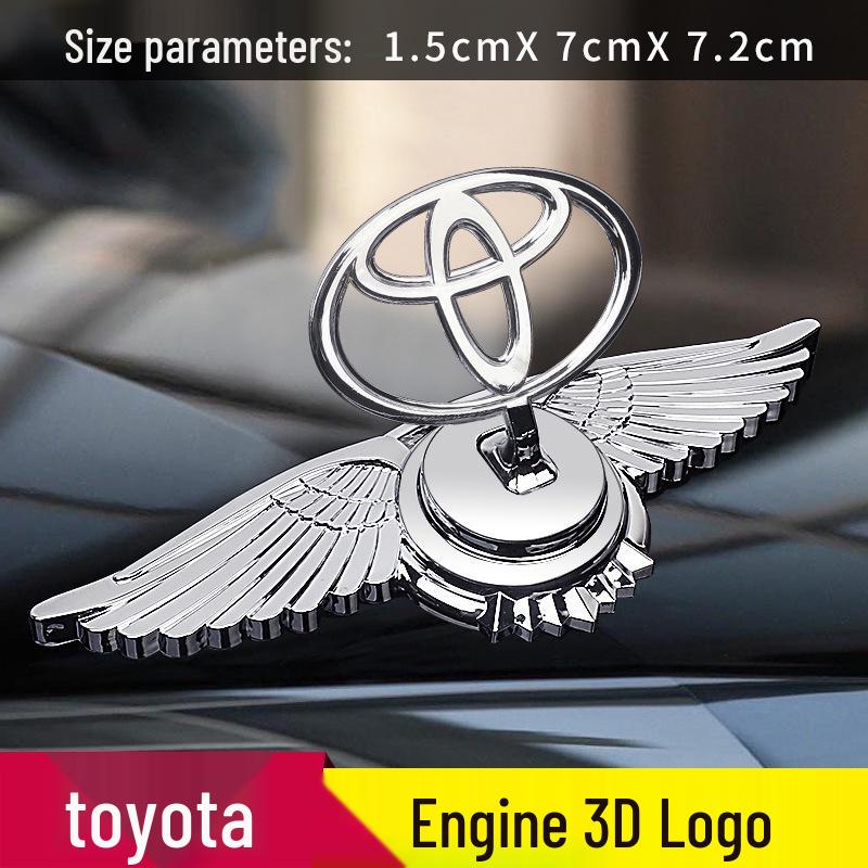 Toyota Corolla, Camry, Avalon, Highlander Motorhauben-Emblem Metall-Aufkleber