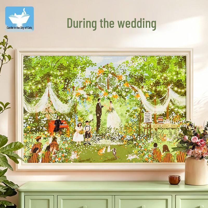 Cat s Sky City 1000-Piece Jigsaw Puzzle - Wedding Series
