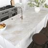 VEELIKE Marble Wallpaper Remake Waterproof and Wallpaper Cream Matte Table and Wall Peelable for Interior Sliding Kitchen Toilet and Stylish