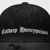Slogan Washing Ball Cap - Black