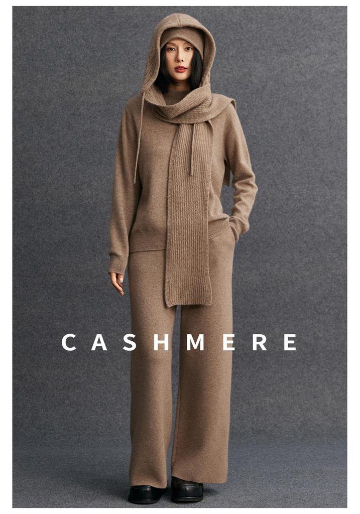 Women's Cashmere Loose Half-High Neck Sweater – Versatile Casual Knitwear for Autumn/Winter