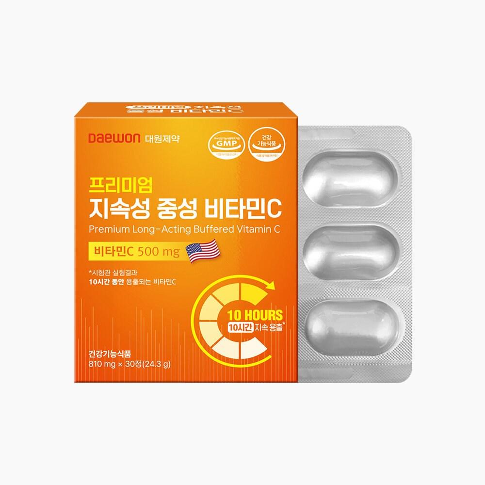 Daewon Pharmaceutical Premium Long-Lasting Neutral Vitamin C 24.3g 1 pcs 30 Tablets