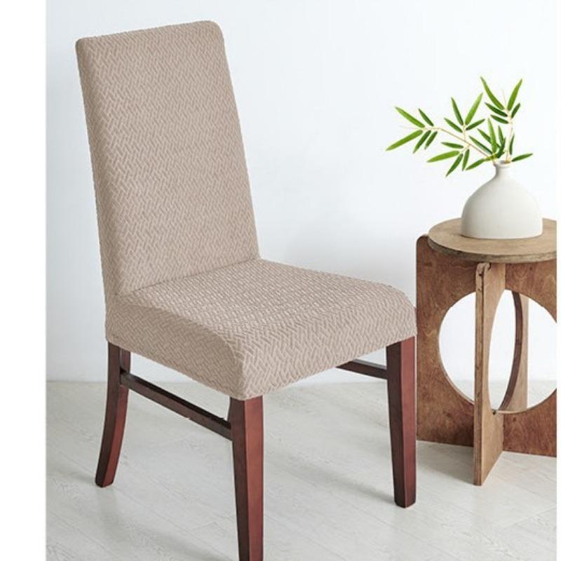 Thickened Waterproof Slanted Chair Cover Universal Home Dining Chair Cover Elastic One-piece Dining Table Chair Cover Backrest Cushion