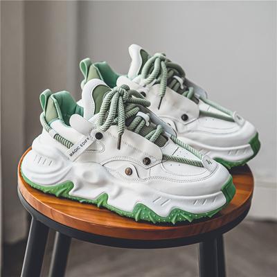 Adidași Casual de Designer pentru Bărbați la Modă Streetwear cu Șireturi Adidași Groși din Piele Pantofi cu Platformă pentru Bărbați tenis masculino