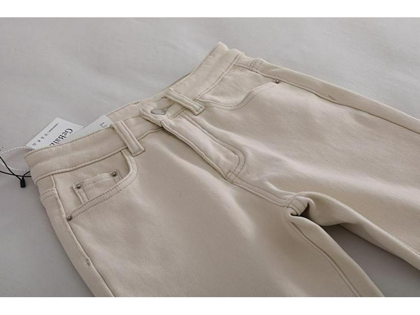 High-Waisted Fleece-Lined Women's Slimming Harem Jeans - 2025 Autumn/Winter Collection