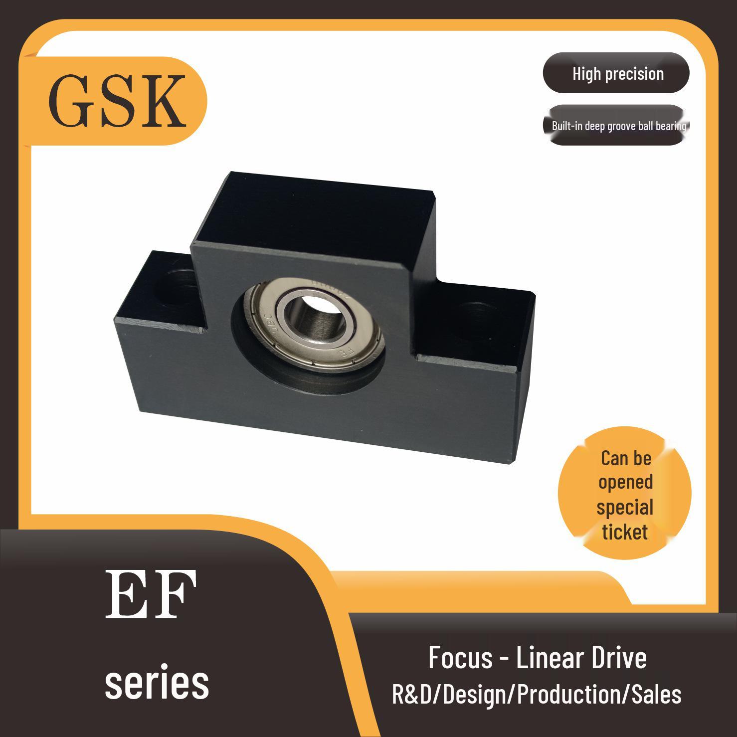 Precision EF Series Lead Screw Support Seat for Engraving Machine Automation EF6