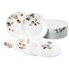 Lucy Garden Assorted Plate Set, 17cm Diameter, Set of 5, Microwave and Dishwasher Safe, 96010-21901P