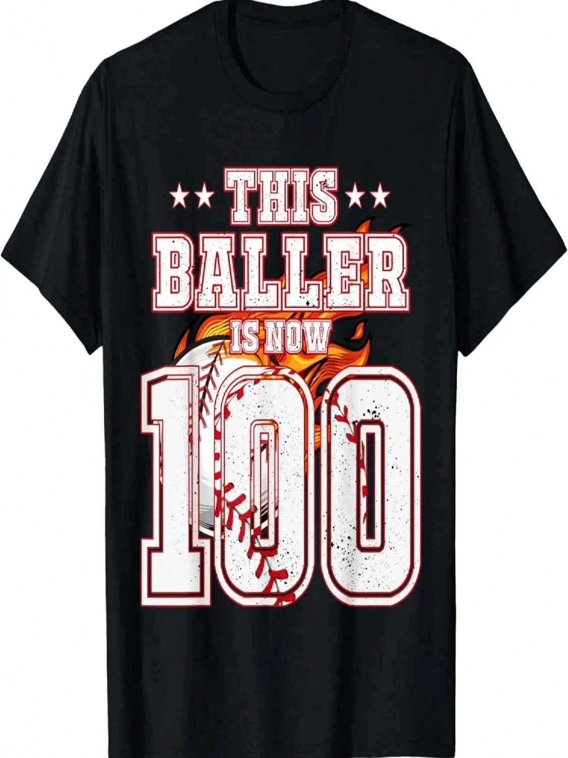 This Baller Is Now 100 Years Old Baseball Lovers 100th B-Day T-Shirt S разноцветный
