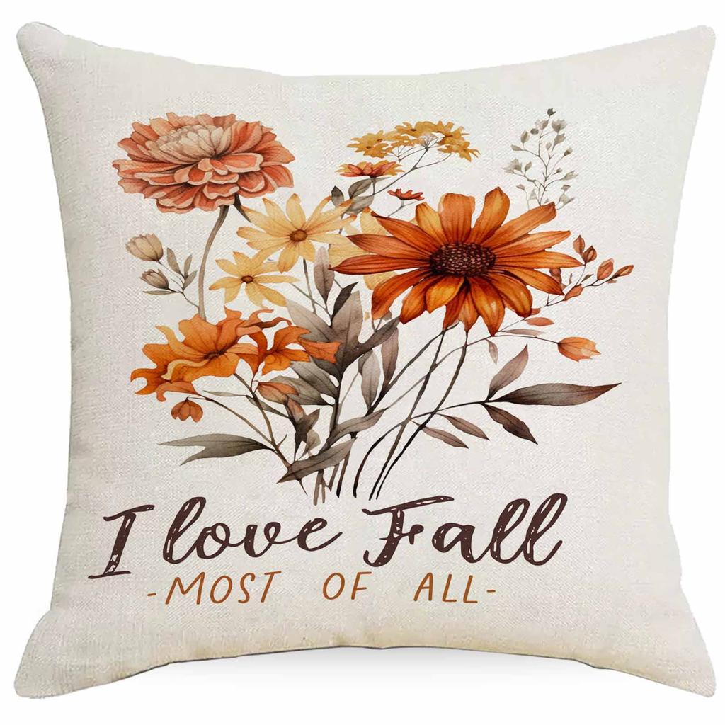 Neuer Thanksgiving Herbst Ahornblatt Kissenbezug Wohnzimmer Kissen Schlafzimmer Kissen Herbst Heimdekoration Sofa