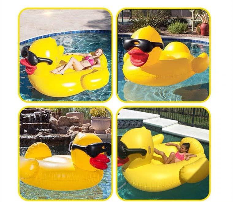 Jumbo Rubber Duck Float for Adults, Extra Large Duck Float for Kids, Stylish Duck Feather Float for Adults, Great for Summer Festivals, Large Pools,