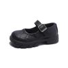 Kids Leather Shoe Spring Autumn Black School Girl Shoes Thick Bottom Versatile Children Fashion Princess Causal Mary Jane Shoes