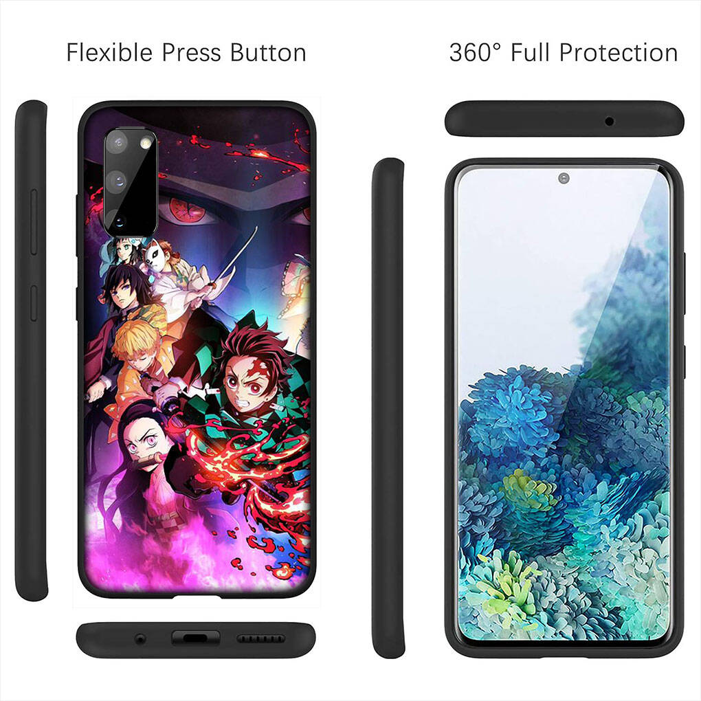 Für Samsung Galaxy S25 S24 S23 S22 Ultra FE Plus A17 A37 A57 A56 A55 A06 A16 A15 A36 A26 A35 A05 A25 A54 A34 Hülle Tanjiro Muichiro Tokito Dämonenjäger