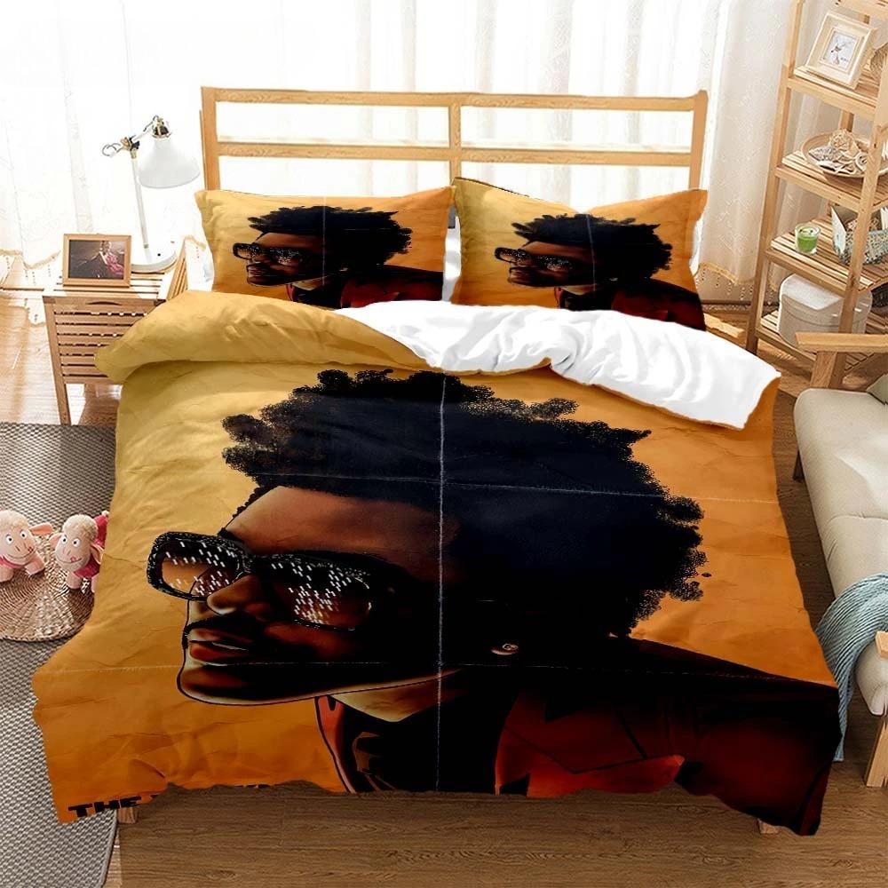 Star Singer The Weeknd Bedding Set Xo Bed Supplies Set Duvet Cover Bed Comforter Set Bedding Single Double King Size