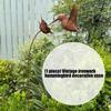 Unique Metal Hummingbird Sculpture Artistic Wrought Iron Bird Sculpture Outdoor Home Decoration Centerpieces
