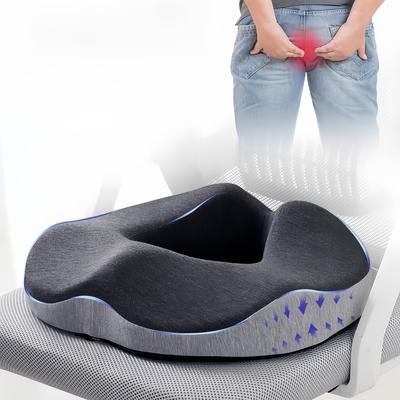 Memory Foam Donut Shaped Seat Cushion, Ergonomic Support Pad for Hip, Coccyx,Ischial Relief, Suitable for Office,Home,Car