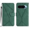 Applicable to Samsung S26 mobile phone leather case Google 9 matte striped card wallet protective case A27 solid color skin feel