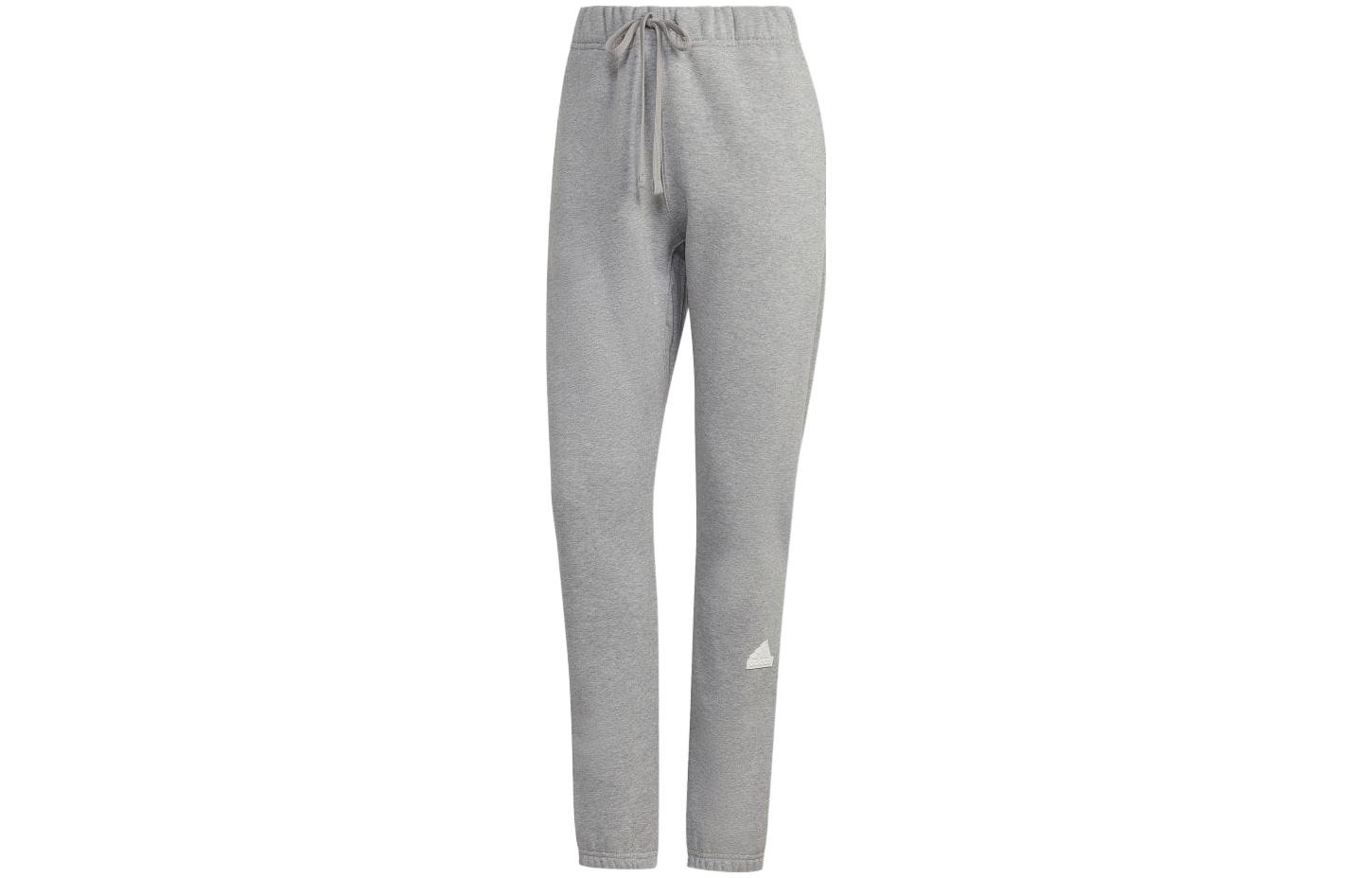 Adidas Knitted Sweatpants Women s Gray Moderate Cuffed Pants HG4363 S