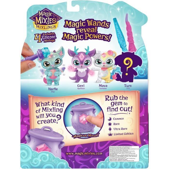 Pack de 4 petits compagnons mystères - moose toys - mixlings - figurines magiques de 6 cm - a partir de 5 ans