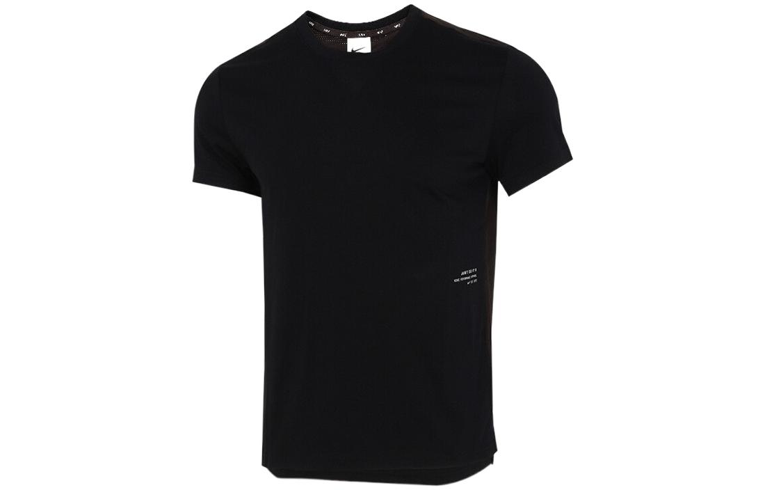 Nike Dri Fit T Shirts Men s Black Crew Neck Moderate Straight Fit DD1968-010 M