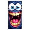 Cartoon Monster Trash Can Sticker Funny Face Wheeled Bin Decal Matte Flat Print Outdoor Indoor Adhesive Large