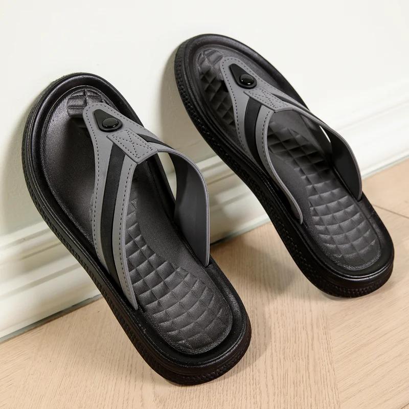 MAEDEF Men's Flip Flops Summer Shoes for Man Slippers Lightweight Comfortable Breathable Beach Sandals Man Slides Mens Slippers