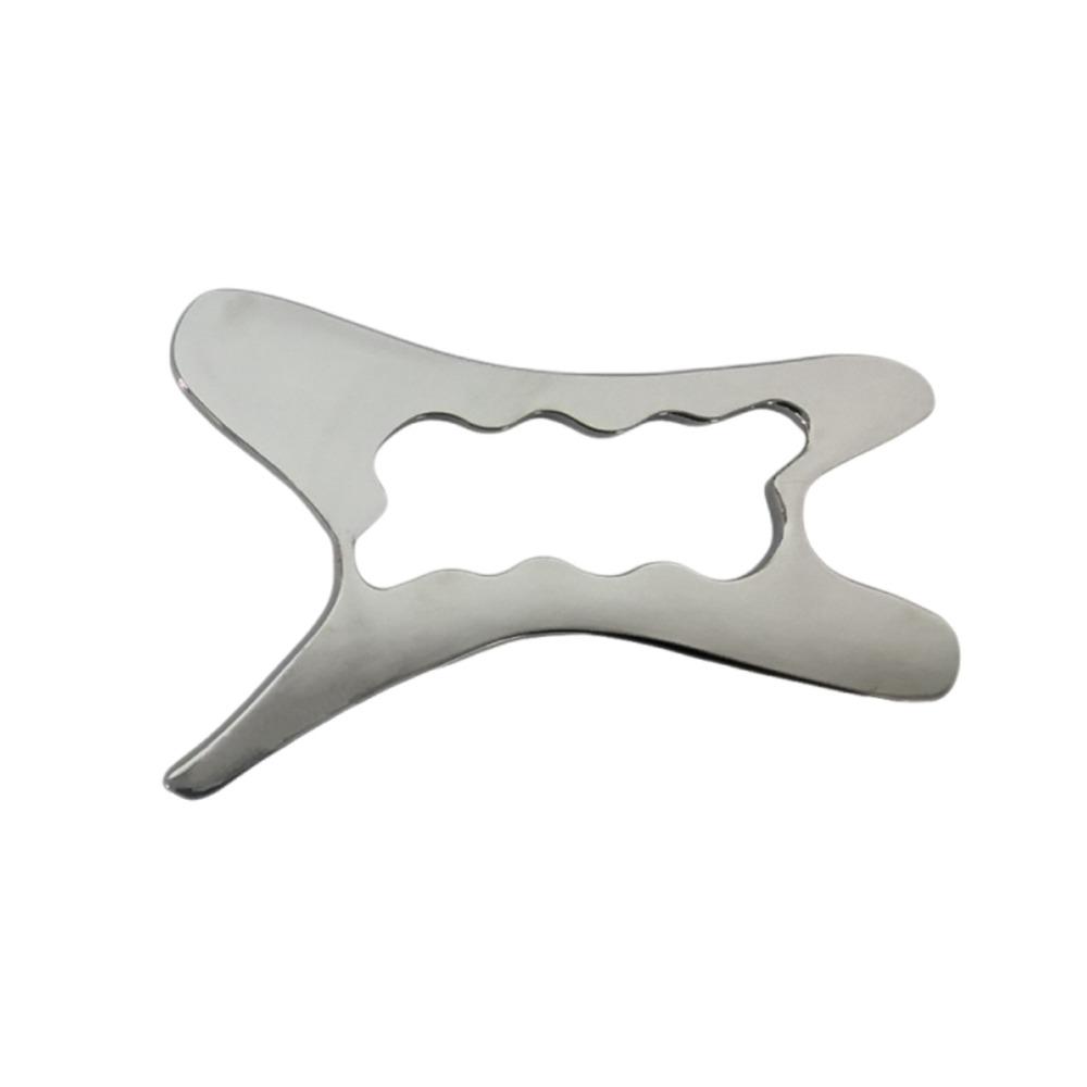 Professional Face Massager Realxation Scraping Massage Tool Scraping Gua Sha Tool  Muscle Recovery серебряный