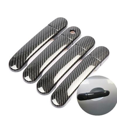 Funduoo Für Nissan Tiida C11 2004-2011 Chrom Carbon Faser Auto Türgriff Abdeckungen Zubehör Aufkleber Auto Styling