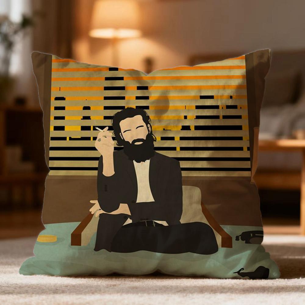 Fashion J-JJohn Misty Cushion Cover Soft Washable Pillow Case Multi-Scene for Couch Bed Travel Office Use
