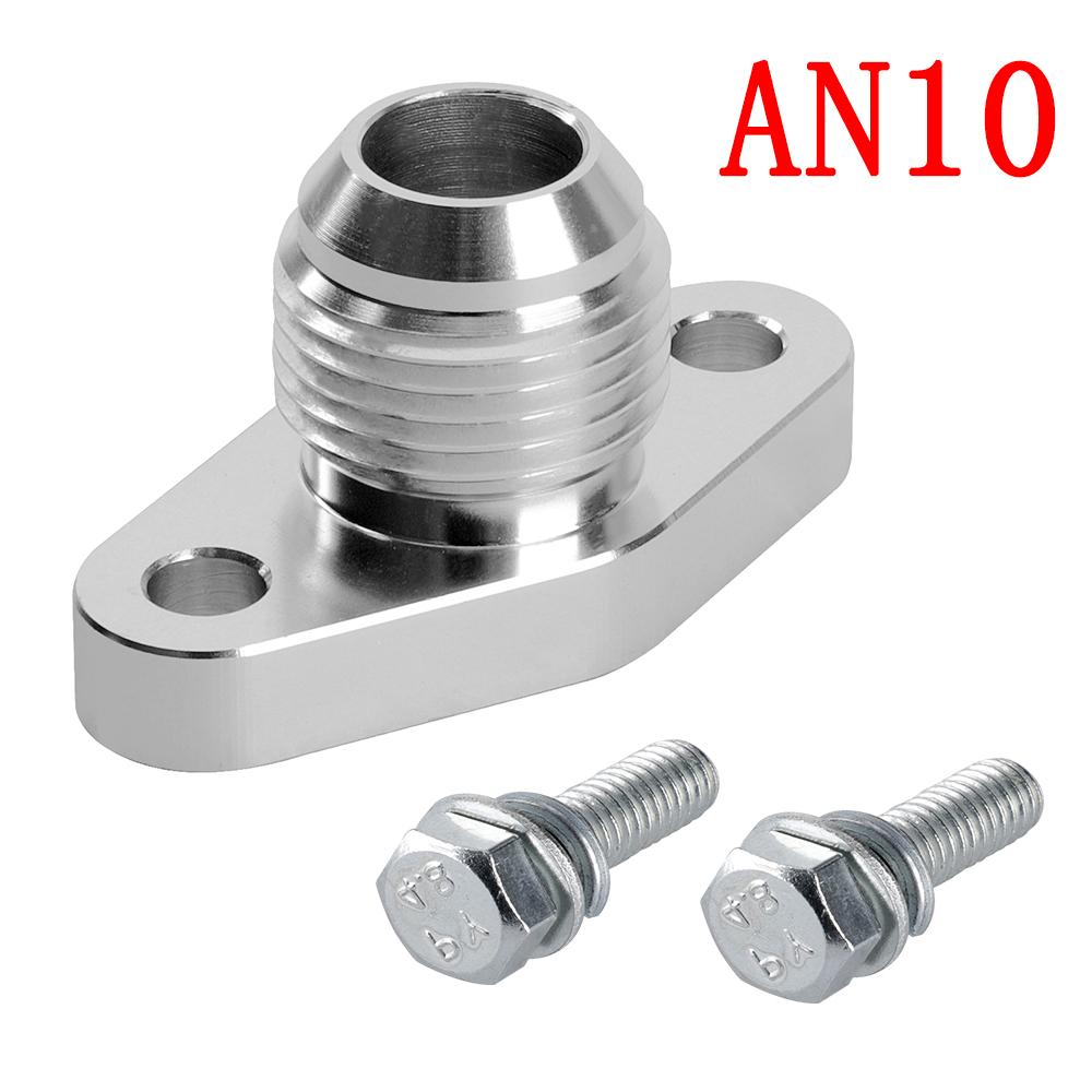 AN8 AN10 Turbo Oil Return Drain Flange Adapter Kit For IHI RHF4 RHB4 RHB5 KKK K03 K04 For Mitsubishi TD04-TD06 Series Turbo AN 10