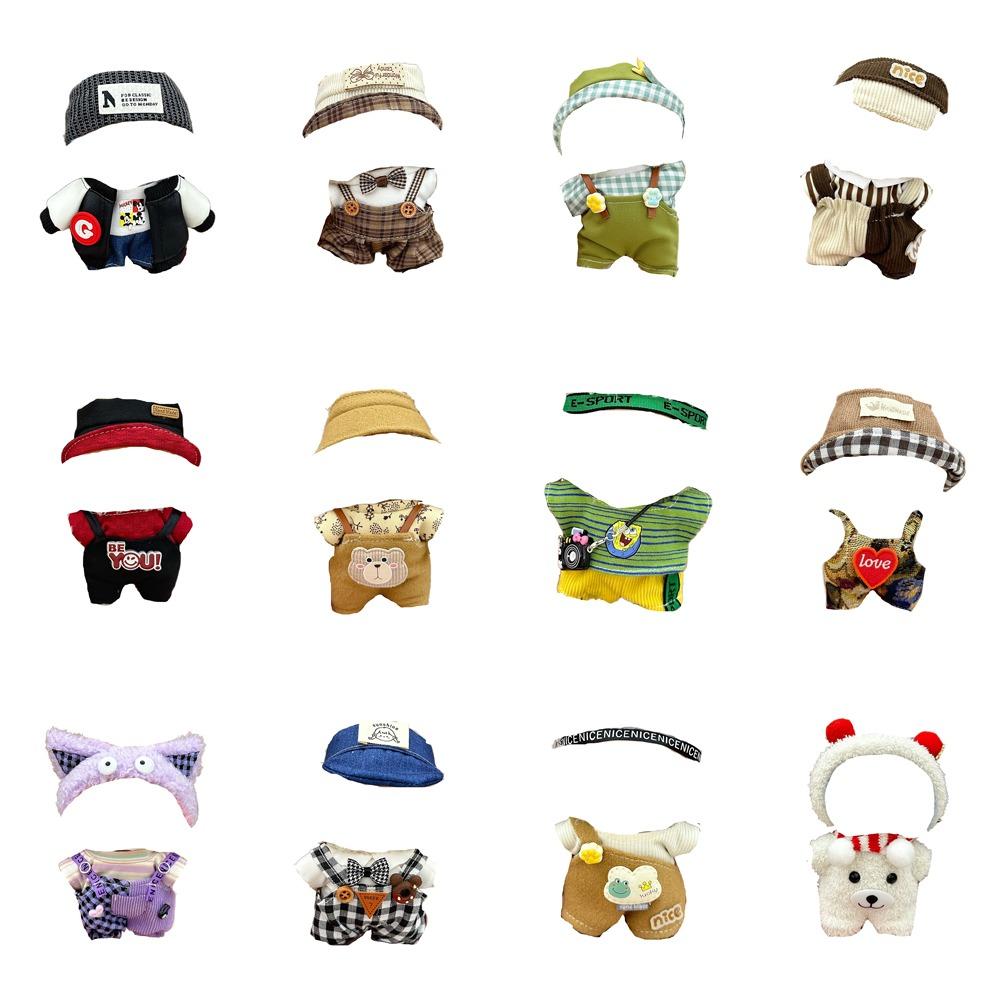 Dress Up 17cm Labubu Clothes Set T-shirt Plush Dolls Clothes Labubu Doll's Clothes  for 17cm Labubu