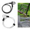 Fahrrad Stahlseil, 4 Fuß/1,2 m, Toroidales Fahrrad-Sicherheitsseil, Geeignet für Anti-Diebstahl-Ausrüstung für den Außenbereich