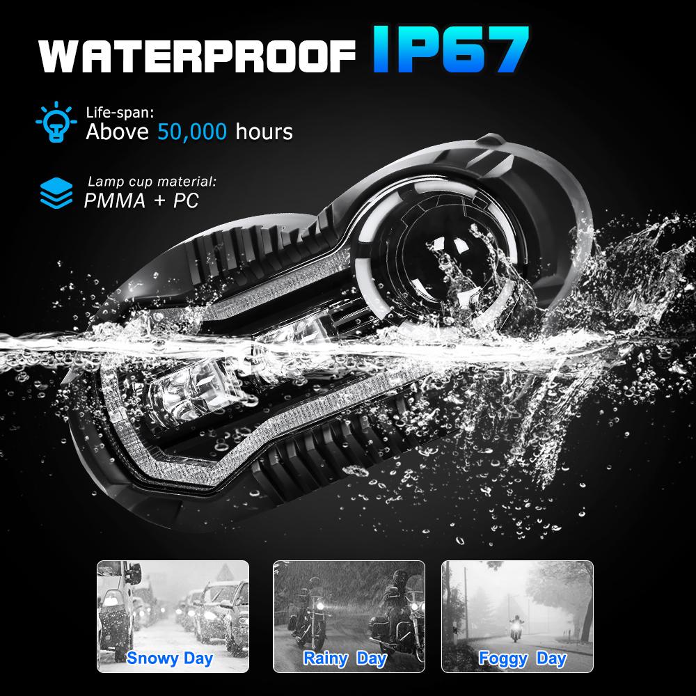 LED Headlight Angel Eye E24 MARK for BMW R 1200GS ADV Adventure R1200 GS Motorcycle DRL Lights Upgrade Headlamp R 1200GS ADV