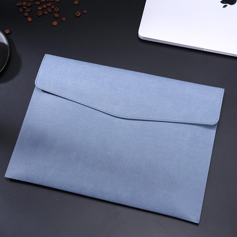A4 Imitation Leather Business File Bag - Large Capacity Briefcase with Customizable Enterprise Logo