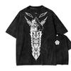 Black Clover Vintage Gewassen Katoen Anime Shirt, Manga T-shirt, Mineraal Gewassen T-shirt,