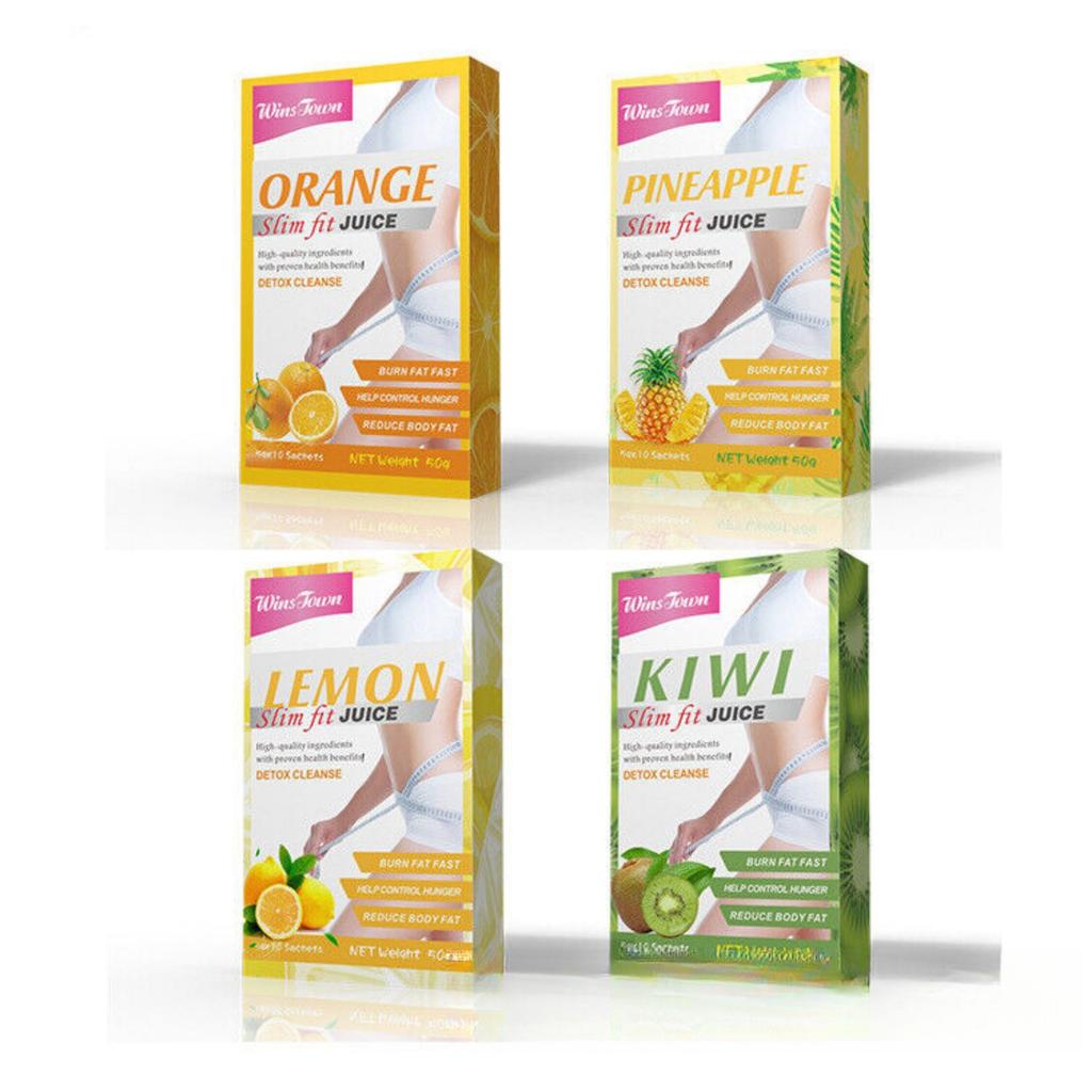 Slim Fit Juice Weight Loss Instant Kiwi Lemon Powder Pineapple Juice Slim Tea