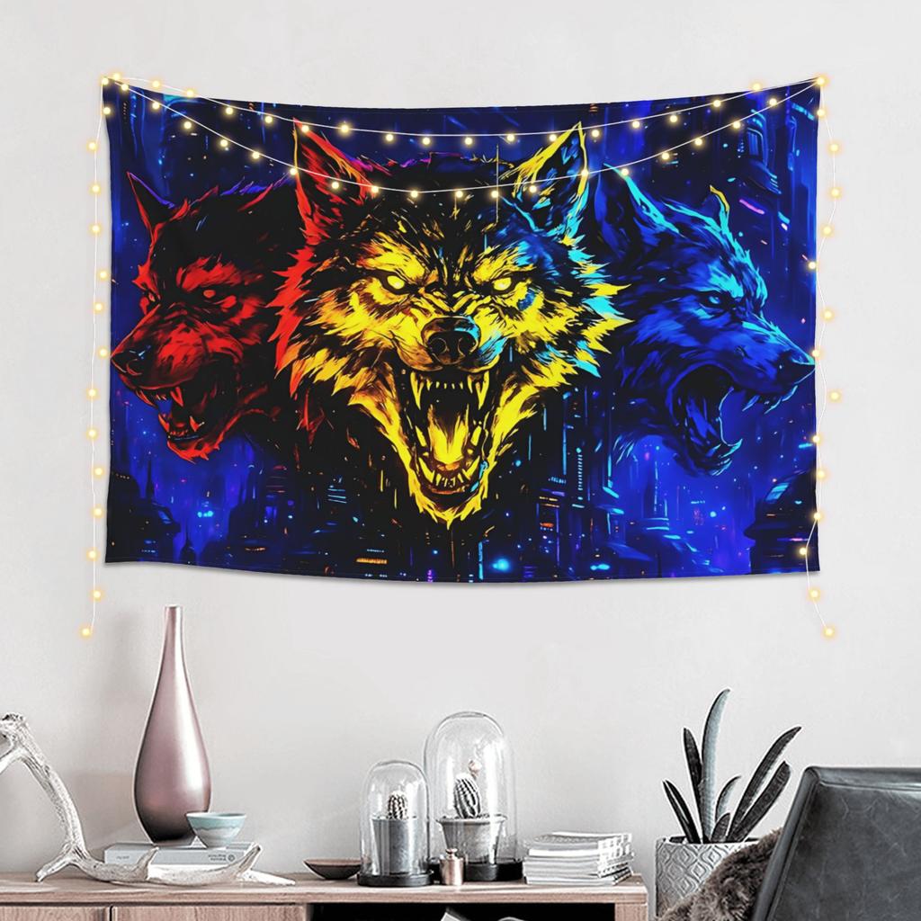 Cool WOLF Tapestry Room decoration Home Decoration Tapestry Decor Accessories Cute Room Decor