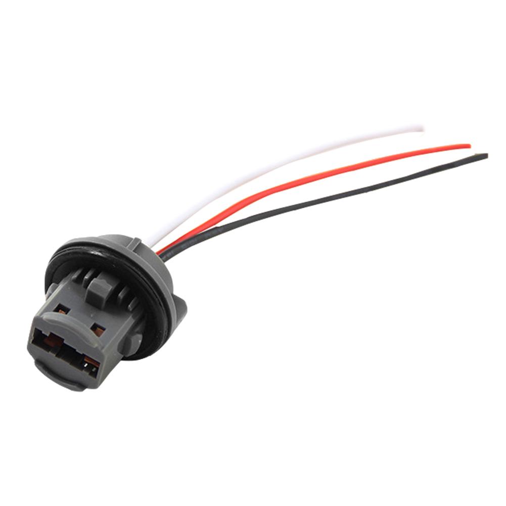 2pcs T20 7443 Car Bulb Holder Socket Adapter LED Light Plug Wiring Connector