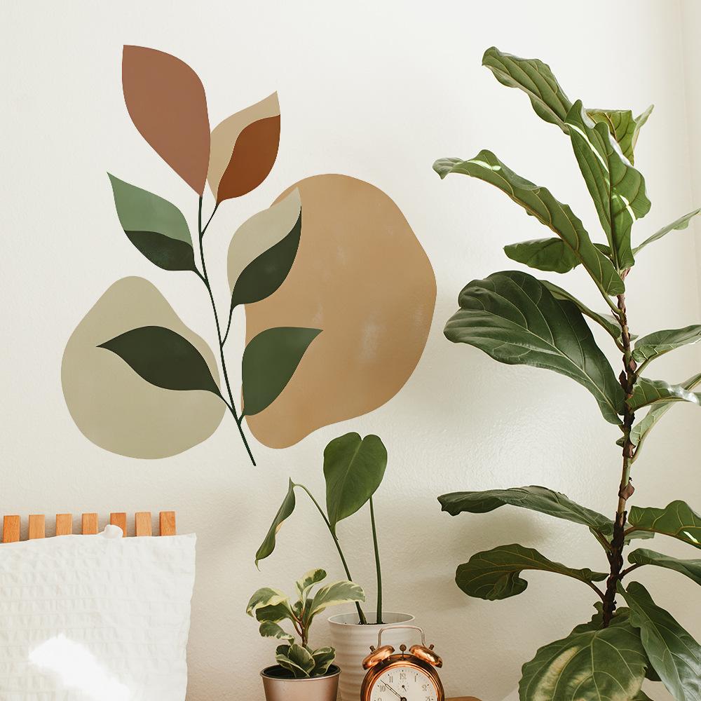 Simple Leaves Bedroom Living Room Home Wall Background Landscaping Decoration Wall Stickers