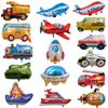 Alien Vehicle Balloon - Ship, Speedboat, Fire Truck, Ambulance, School Bus Shapes - Children's Toy Foil Balloons