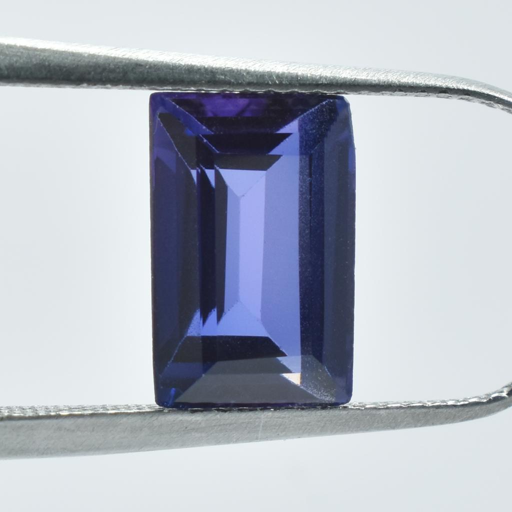 2.55 Ct Emerald Cut Natural Purple Tanzanite CERTIFIED Loose Gemstone SU-649