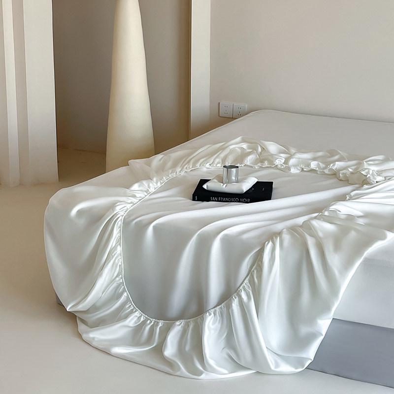 Tencel 360° Elastic Band Cooling Bed Cover for 1.5/1.8m Mattress - Silky Summer Comfort