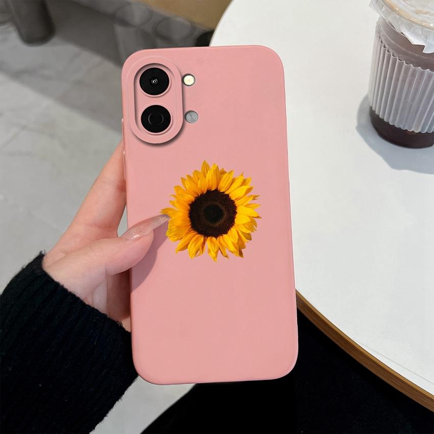 For Tecno Spark Go 3 2 1S 30 40 40C Pova 7 Ultra Pro Neo Case Beautiful Butterfly Sunflower Fashion Housing Soft Liquid Silicone Anti Slip Back Covers