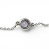 Great TIFFANY&Co. bracelet Elsa Peretti Amethyst Color by the Yard Silver SV925 Used