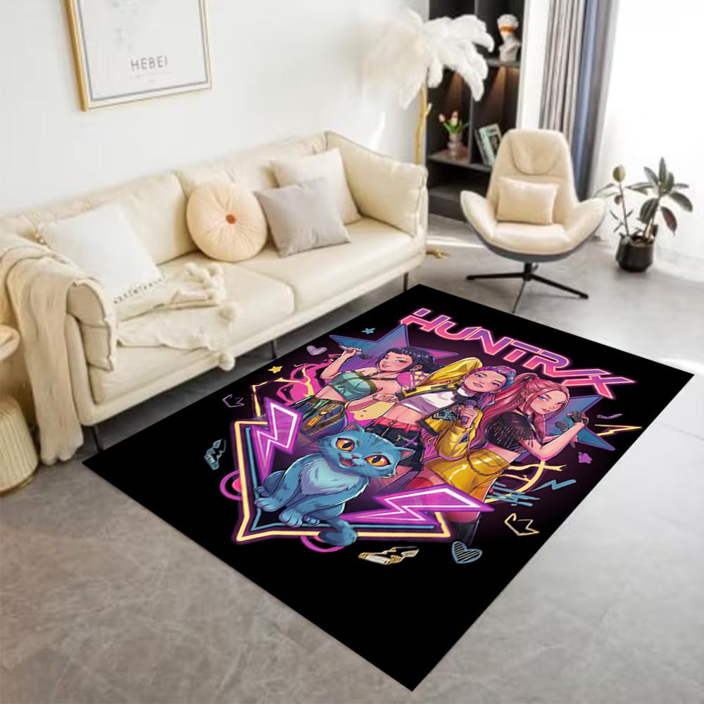 Galactic Warriors Action Floor Mat Perfect for Study room Foyer Hallway Decorate room Antislip Carpet Anime Office Decor