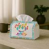 1pc Modern Calligraphy Ramadan Party Tissue Box with Ramadan Kareem Colorful Design, Multi-Functional Fabric Tissue Box, Outdoor Party Supplies, Home 