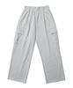 GAKKAI UNIONS Single-Pleat Wide Sweatshirt Cargo Pants Gray