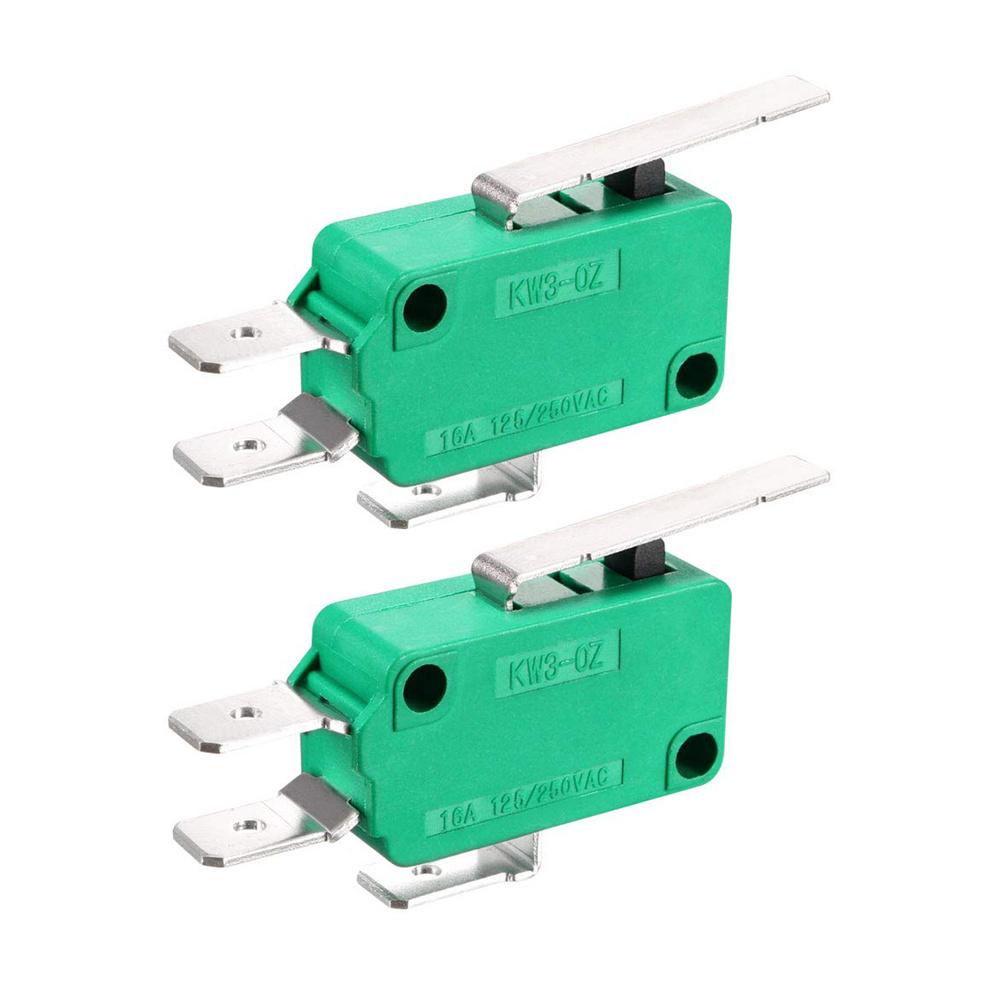 

2PCS Microswitch KW3-OZ 16A 125/250VAC Hinge Lever Type Micro Limit Switches