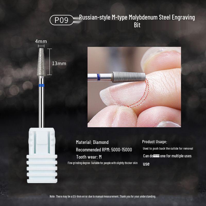 Xi Mei Blue Label Tungsten Steel Nail Grinding Head for Cuticle & Polish Removal